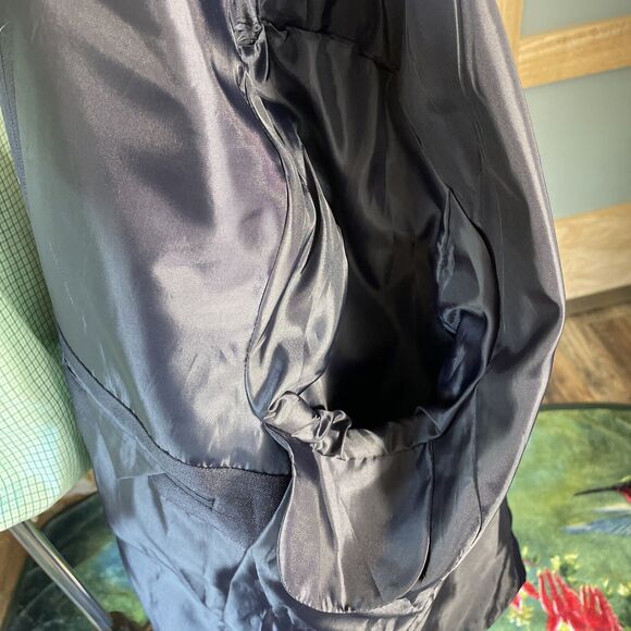 Pacelli Men's Pinstripe Blazer Dark Navy Tailored Multi Button Sport Coat 46R - Picture 8 of 9